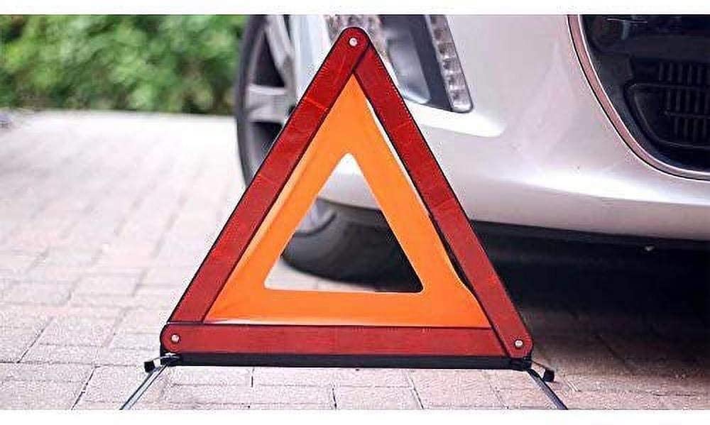UKB4C Roadside Warning Triangle Car Kit Pair Of 2 For Roadside Emergency Breakdown - Foldable Deflectors, Wind Tested With Case, Emergency Car Safety Kit For UK And Europe Driving - View #9
