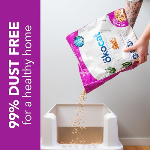 ökocat Less Mess Low Tracking Wood Clumping Cat Litter Mini- Pellets, Unscented, 14.8 pounds - Natural Ingredients, Stops Odor, Clumps Solid, 99% Dust Free, Great for Long-Hair Breeds, All Cats #5