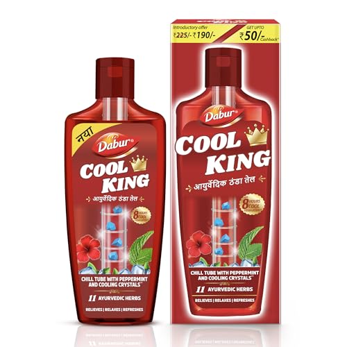 Dabur Cool King Thanda Tel Hair Oil - 270ml | Power of 11 Ayurved...