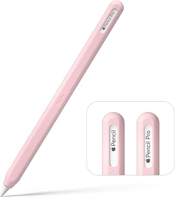 Silicone Pencil Cover Compatible with Apple Pencil Pro & Apple Pencil 2nd Generation Ultra Thin Soft Protective Case Skin for Apple Pencil Pink