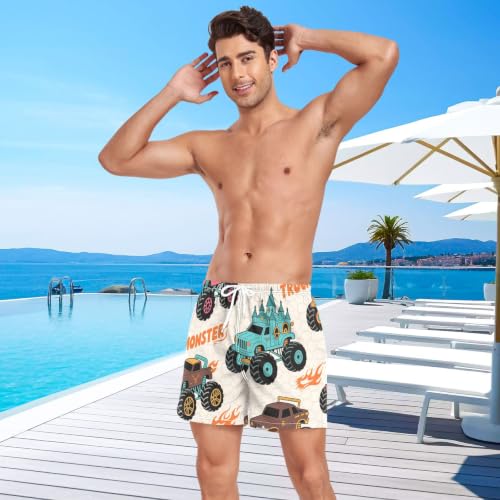 Pantalones cortos de natación beige ultraligeros y transpirables 3