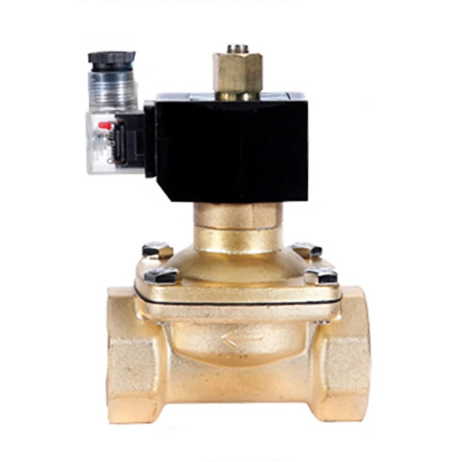 1-1/2'' Brass Solenoid Valve Normally Open(G_110VAC_NBR-Seal)