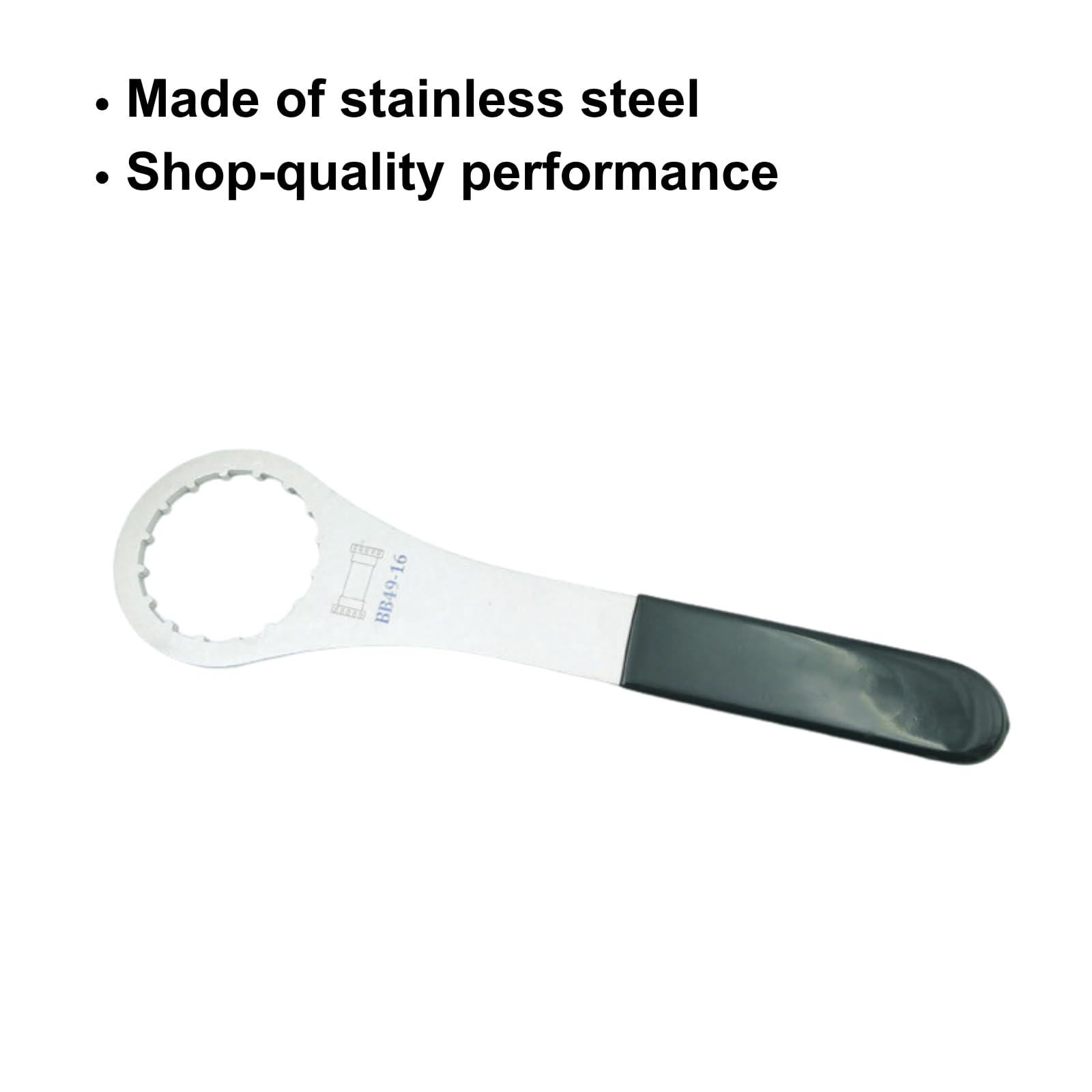 Outil de pédalier pour BB fileté à 16 encoches 48,5 mm et 49,3 mm OD, compatible avec FSA MegaEvo et certaines marques PF30 filetées ensemble