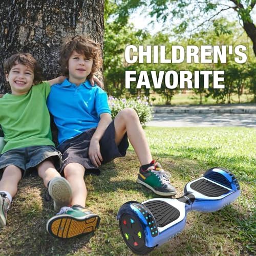 GeekMe Hoverboards für Kinder, 16,5 cm, Hoverboards mit Bluetooth-Lautsprecher, schöne LED-Lichter, Geschenk für Kinder und Jugendliche