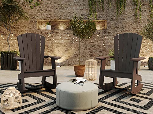 Capterra Casual Adirondack 71 Pound Rocking Chair Terra #TOP1