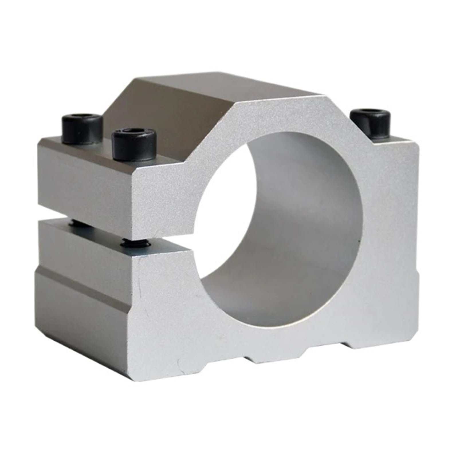Duravik 55Mm Spindle Clamp Mounting Bracket 52Mm 65Mm 80Mm Aluminum Spindle Clamp Motor Bracket With 4Pcs Screw For Cnc Engraving Router Machine Motor Mounting Holder(55Mm)