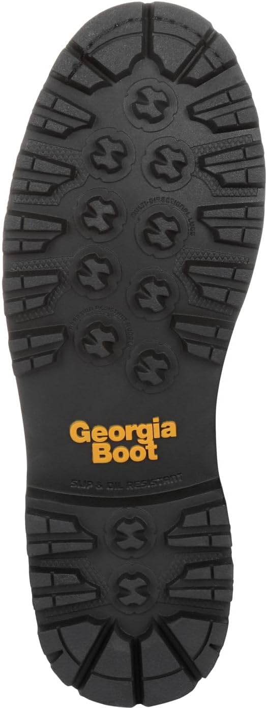Georgia Boot Men's AMP LT Logger Waterproof Low Heel Work Boots