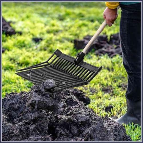 Vernijtrdy Manure Fork Replacement Head, Pitchfork Head, Horse Manure Rake, for Picking Up Manure, Plastic Fork Replacement Head,B — view 6