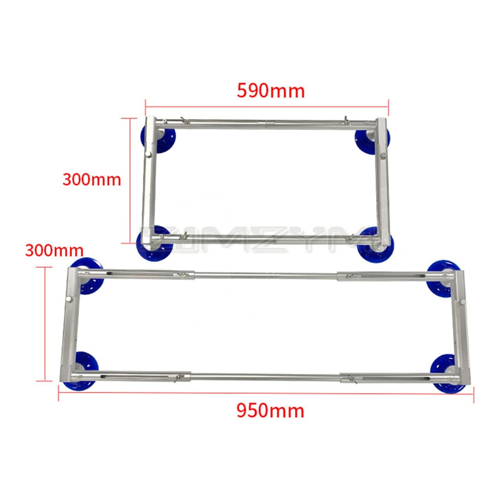 Suction Cups for Glass, LCD TV Screen Sucker 4 Suction Cups Device 32-55 Inch LED TV Display Screen s Vacuum Sucker Vacuum Lifter TV Screen Sucker,Granite & Glass Lifting(LY-300mm)