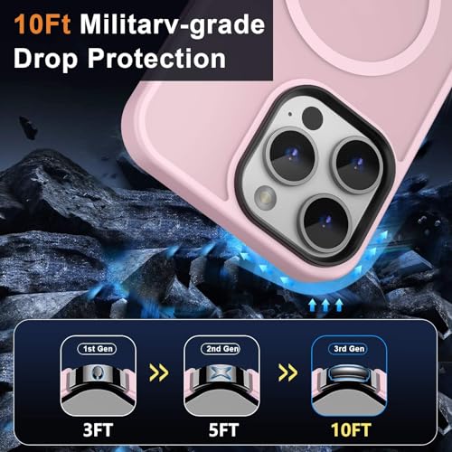 Image of MOCCA Magnetic Shockproof for iPhone 13 Pro Max Case,Pink