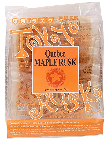 東京ラスク ケベック州メープルラスク 8枚入 ちょっと贅沢なお菓子時間に 本場カナダ産の上品なメープルを使用 サクッと軽いパンの食感 贈り物 ギフト プレゼント