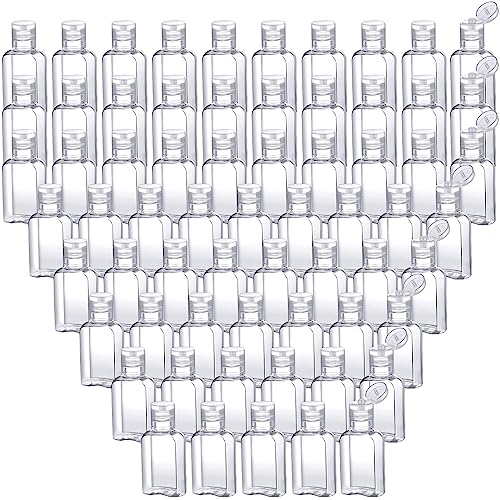 Boao 30 Pcs 1 oz/30 ml Portable Travel Bottle Clear Plastic Empty Bottle Refillable Reusable Containers for Travel Outdoor Camping Business Trip