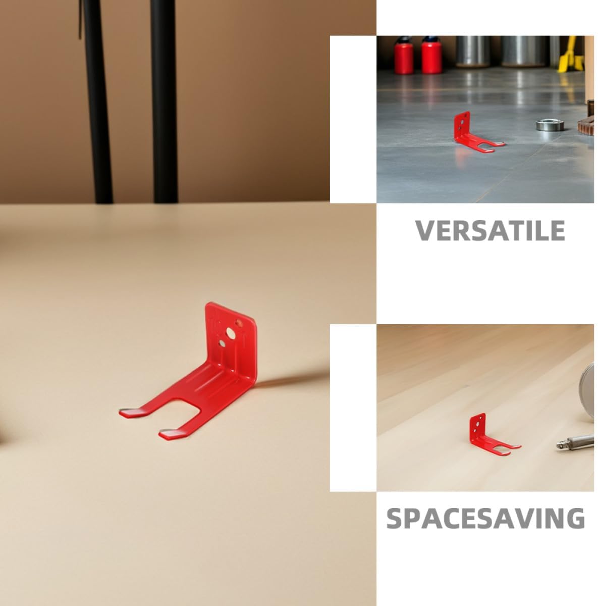 12pcs Fire Extinguisher Mounting Brackets Metal Wall Hooks with Screws Fire Extinguisher Holder for Emergency Safety and Facility Installation