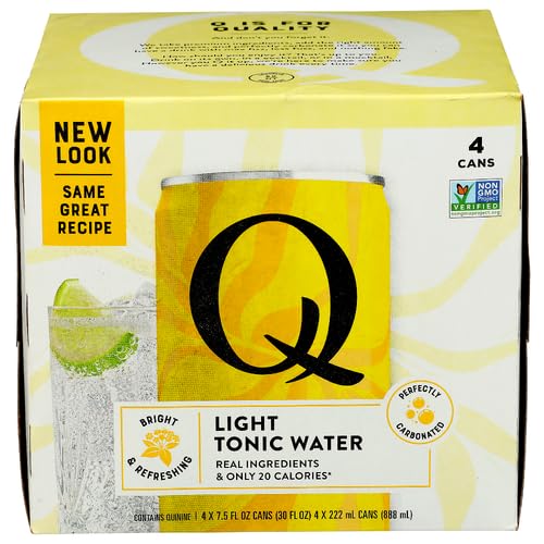 Q Tonic Water Light 4-Pack 30 fl oz (Pack of 6)