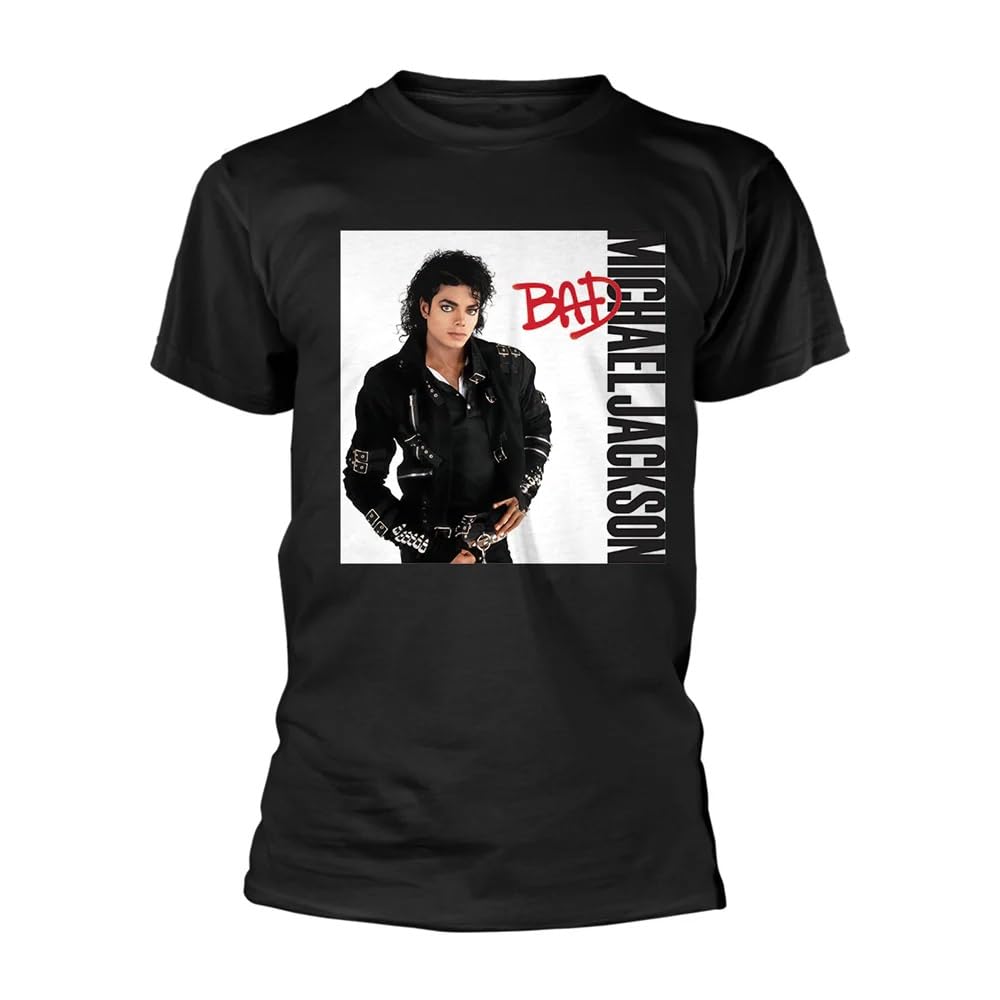 Michael Jackson Tシャツ Michael Jackson T Shirt Bad Black New Official Black Size M