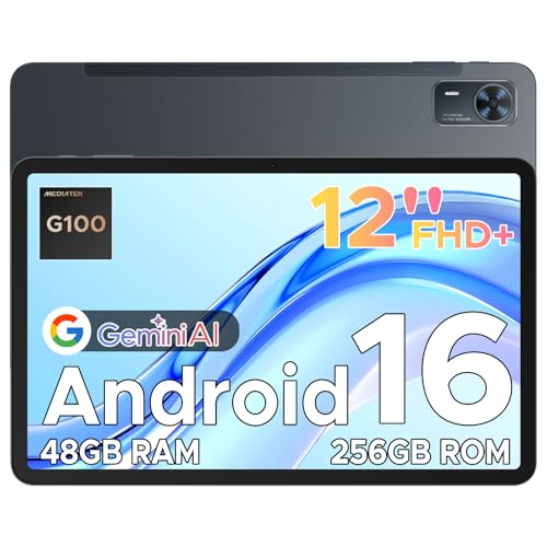 【Android 16+Helio G100 Octa Core】Scopri la fluidità impeccabile del nostro Tab E3+ tablet Android 16, spinto dal potentissimo processore octa-core MediaTek Helio G100. Questa combinazione d'eccellenza garantisce prestazioni fulminee in multitasking, gaming intenso e streaming ultra FHD. Goditi un'esperienza utente straordinariamente reattiva e senza lag, che rende ogni attività sul tuo tablet 12 pollici un vero piacere. Scegli un tablet con sim e processore all'avanguardia per prestazioni senza compromessi