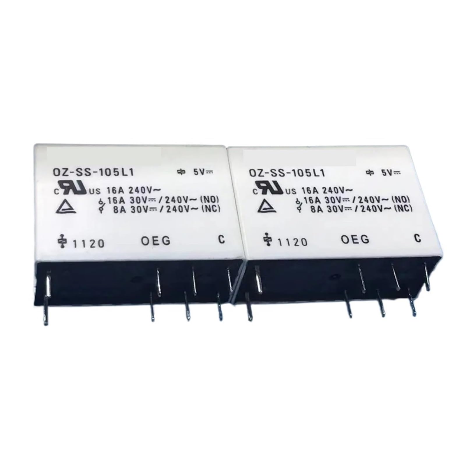 Relé de potencia OZ-SS-105L para circuitos electrónicos de 16A y 5 pines