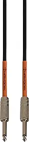 HAYONIK, Cabo Para Instrumentos, P10 x P10, 10m, PVC 6,00mm, OFHC, Plugues Niquelados, Preto