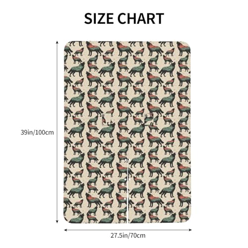 Image of Wolf with Mountain Baby Car Seat Canopy Nursing Cover for Newborn Car Seat Breastfeeding Covers Blanket Newborn Shower Gift