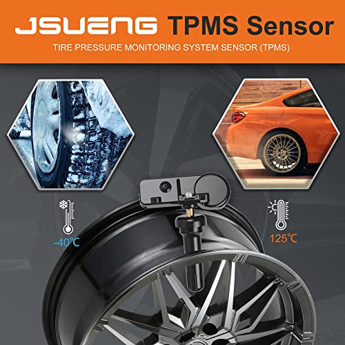 Jsueng Tpms Sensor Compatible With Buick Cadillac Chevy Gmc Pontiac Saturn,4-Pack Tire Pressure Monitoring System Sensor Oe#13586335 13598771 13598772 13581558 #TOP2