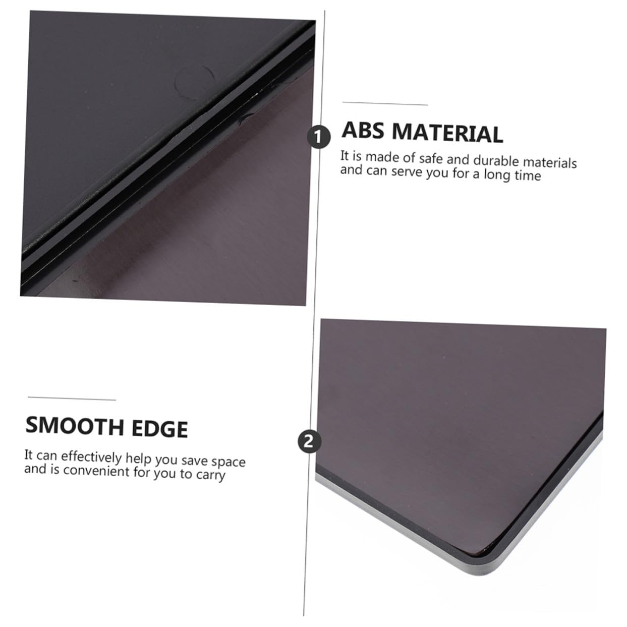 Healeved Palette Magnetica Vuota 2 Pezzi per Eyeshadow in Abs Nero, Resistente All'usura e Pratica, per DIY Eyeshadow e Make Up On-the-go