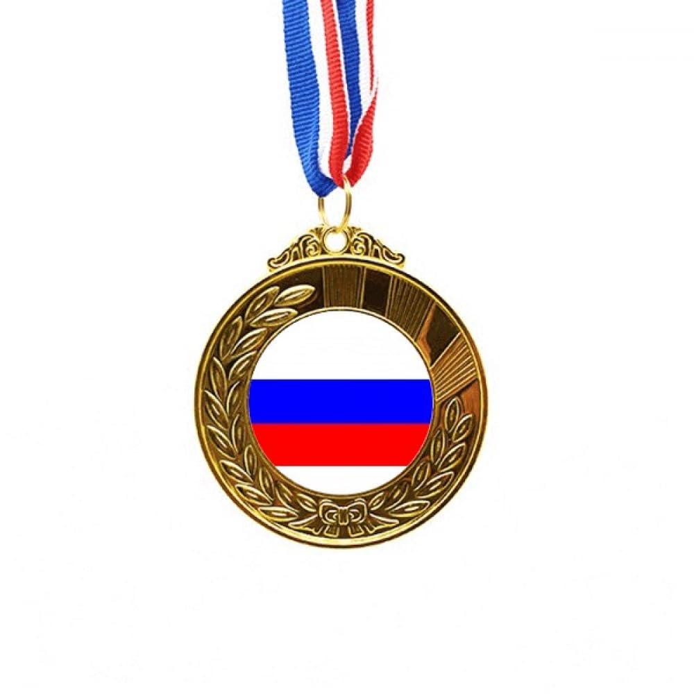 Bandera de Rusia para torneos con cinta premio de oro 4