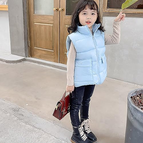 Baby Boys Girls Sleeveless Jacket Full Zipper Fleece Vest Kids Fall Winter Waistcoat Outerwear with2