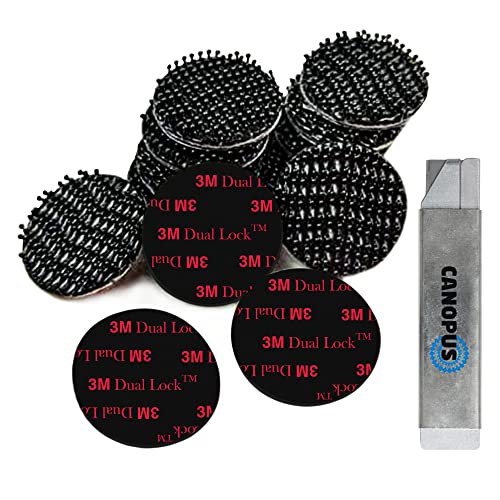 Canopus Dual Lock Sj3550 Cf Extra Forte Rotondo, 16 Pezzi, Diametro 23Mm, Impermeabile Cuscinetti Autoadesivi Di Fissaggio Richiudibile, Deali Per Par