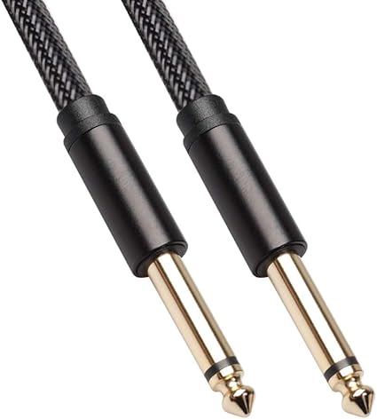 Amazon ギターケーブル ギターシールド 3m 楽器用ケーブル ナイロン製 シールド ギター ブラック3m S S シールドケーブル 楽器 音響機器