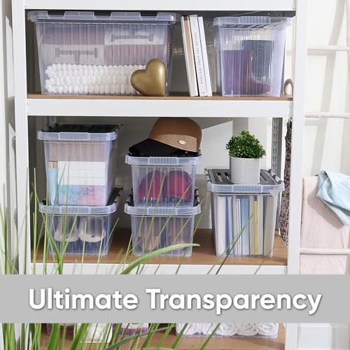 Image of Superio 26 L Deep Storage Container with Hinged Lid 27.5 Quart (2 Pack)