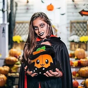 Halloween Pumpkin Witch Plush Toy With Bat Wings, Stuffed Animal Plushies and Witch Decorations, Soft Fluffy Hugging Decor, Present for Kids and Adults Halloween Pumpkin Witch Plush Toy With Bat Wings Stuffed Animal Plushies and Witch Decorations Soft Fluffy Hugging Decor Present for Kids and Adults