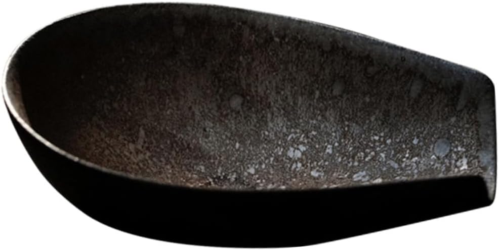 IMIKEYA 1pc Antique Design Ceramic Tea Scoop for Loose Tea Chic Spoon Rice Sieve Shape for Home Use and Giving Fine Workmanship Decorative and Practical Accessory