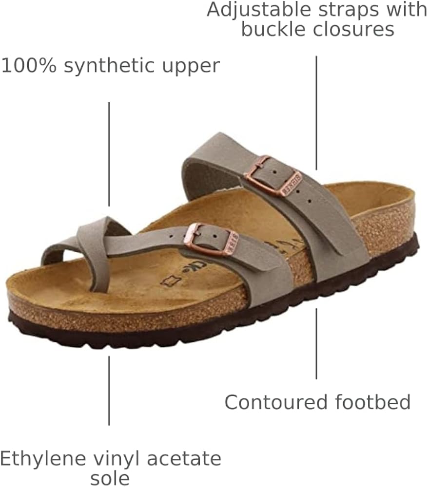 Amazon.com | BIRKENSTOCK Women's Mayari Sandal, Stone, 37 R