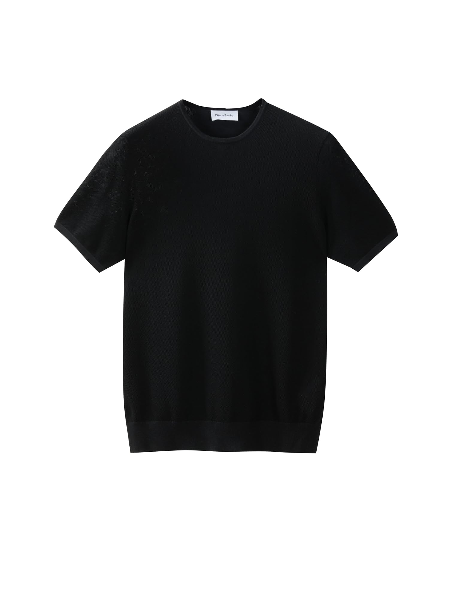 Diana Studio - T-Shirt con microstruttura in 100% Cotone crêpe, Uomo, Maniche Corte, Casual Fit