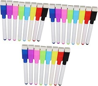 PLAFOPE 1 Conjunto 24 Pçs Caneta Marcadora Magnética Quadro Branco Vidro Magnético Caneta Tinteiro Tinta Giz Líquido Marcador Quadro Branco Giz Quadro Giz Marcador De Cor Apagável A Seco