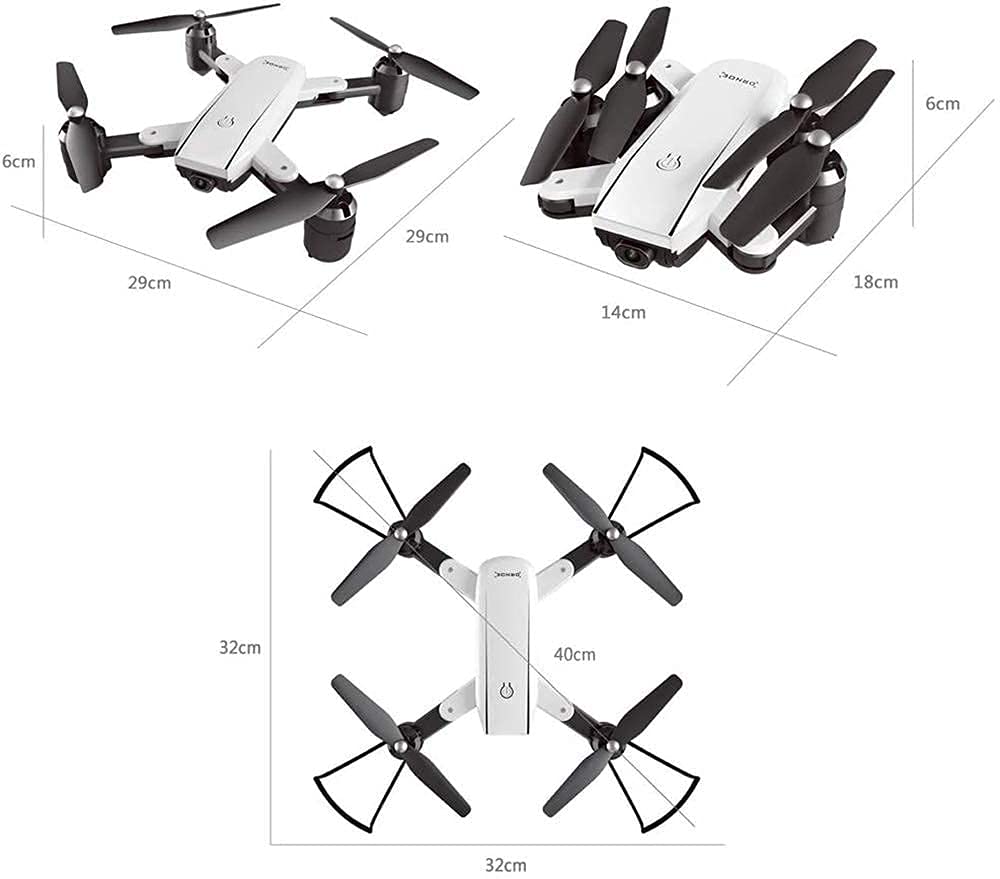 Dron dla dorosłych z kamerą 4K Pilot FPV Quadcopper Follow Me Regulowana szerokokątna kamera Wysokość Trzymaj długi zasięg sterowania (czerwony)