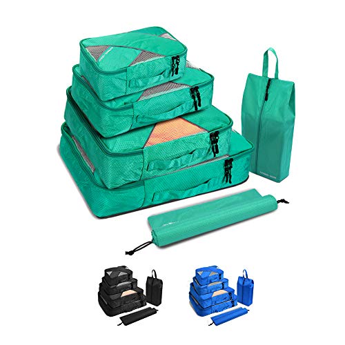 Preisvergleich Produktbild Verpackung Cubes Reisegepäck Koffer Verpackung Organisatoren wasserdichte Nylon Kompressionsbeutel Reise Kleidung Aufbewahrungsbeutel für Männer und Frauen