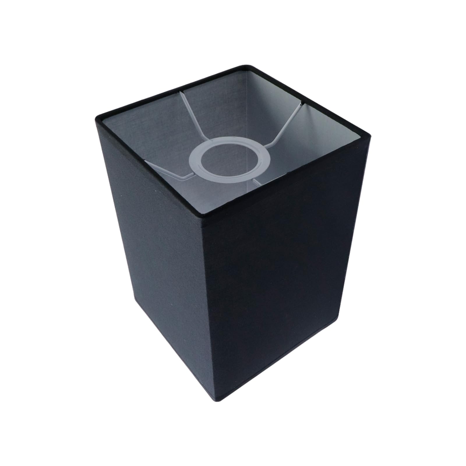 Photo 1 of MY MIRONEY Square Lampshades Black Linen Lamp Shades Modern Style Lampshade Cover Replacement for Floor Lamp, Table Lamp, Bedside Lamp, 1.64" Screw Thread Diameter