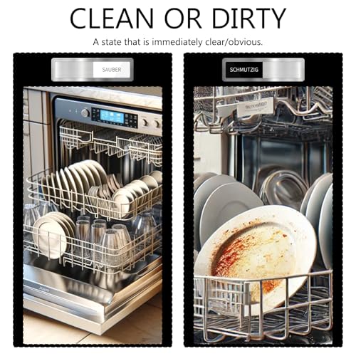 Clean Dirty Dishwasher Sign,Dishwasher Sign Clean Dirty,Für Reinigung Und Schmutz Erinnerungszeichen,Die Spülmaschine - Kitchen Gadgets