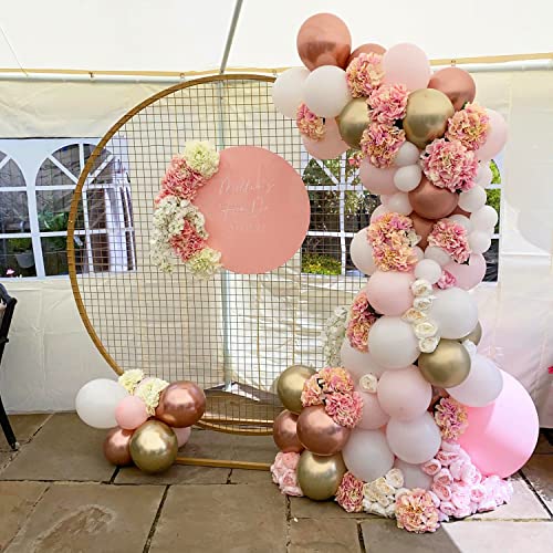 Beliueyes Mothers' Day Rose Gold Balloon Garland Kit 148PCS, Pink White Balloon Arch for Bridal Wedding Birthday Baby Shower Anniversary Party Decor Background Decoration - Image 6