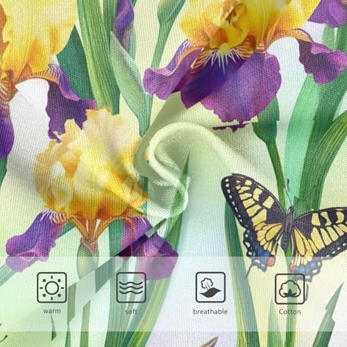 Joisal Yellow Purple Iris Flowers Toddler Girls Underwear 2t Cotton Panties for Girl Pattern Underpants Briefs3