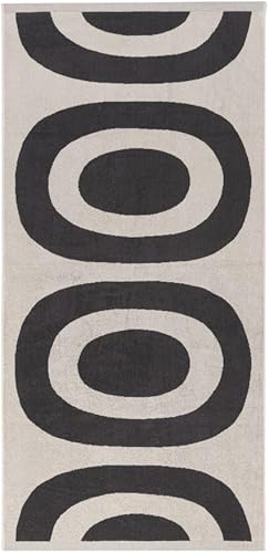 MARIMEKKO - Toalla de baño de algodón de rizo Melooni (carbón)