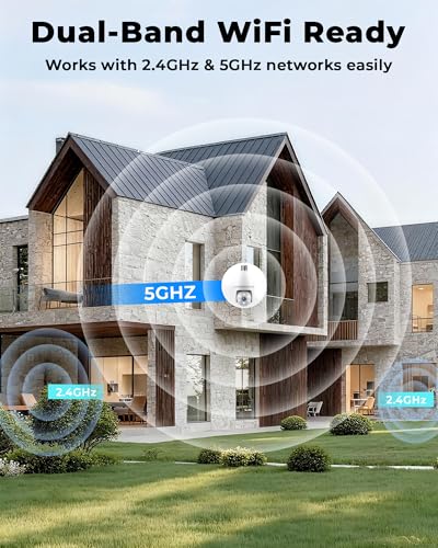 Image of Light Bulb Security Cameras Wireless Outdoor, 5G&2.4GHz 4MP Security Camera 360 PTZ Cameras for Home Security with Color Night Vision, 2 Way Talk, AI Human Detection, Screw in Light Socket, 4Packs