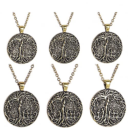 Tree Of Life Necklace Mom Several Boys Girls Family Disc Hanging Pendant Gift For Women Father Wife Daughter Son Mother's Day Silver Mother 4 Kids #TOP6