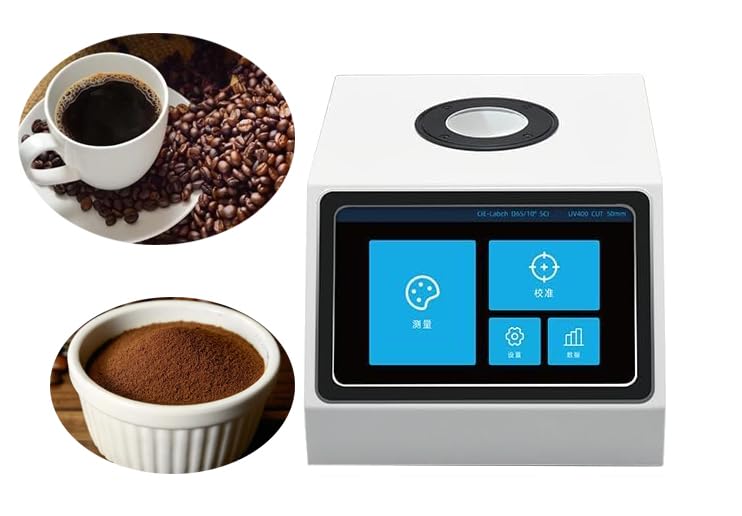 Coffee Roast Color Analyzer Ultra-Large Aperture Coffee Colorimeter with Standard Cuvette 50mm Aperture Color Space CIE LAB for Measuring Coffee Beans, Ground Coffee, and Coffee Liquid