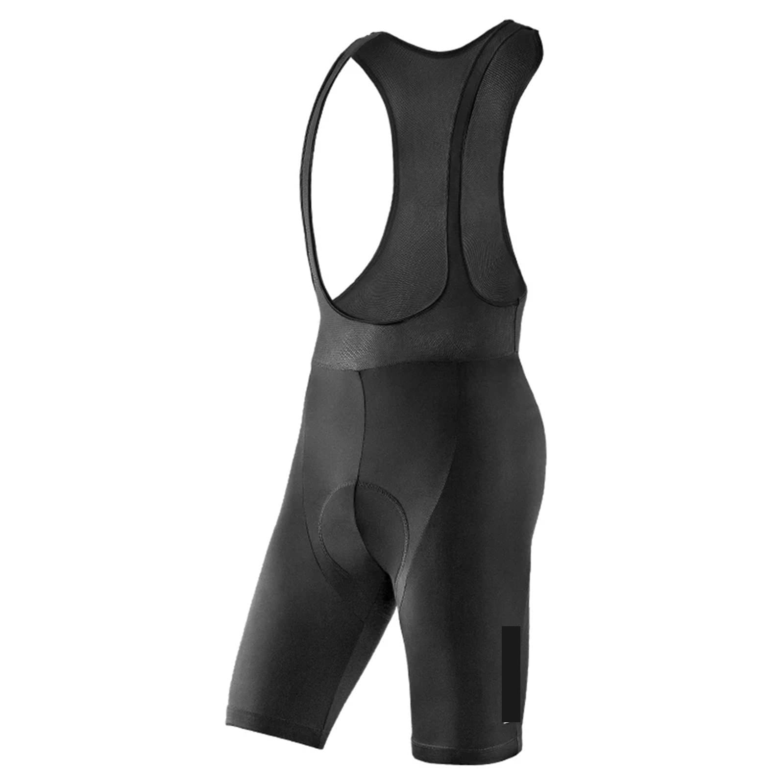 Pantaloncini da Ciclismo da Uomo, Pantaloncini con Bretelle, Estivi, Elastici, Imbottiti, Antiscivolo, Traspiranti per Il Fitness Ciclistico(4XL)