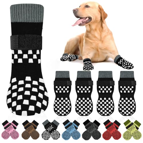 Non-Slip Dog Socks with Double-Side Grips
