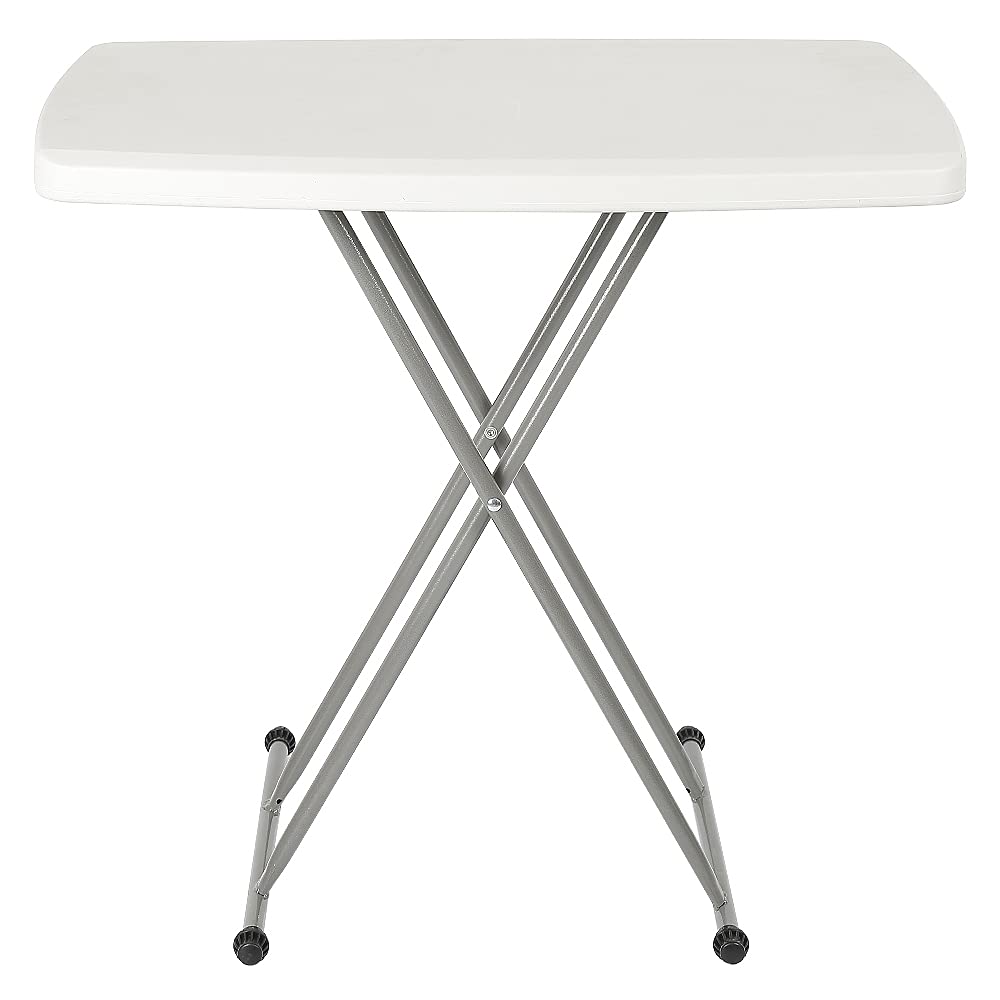 Petite table d'appoint rectangulaire pliante HUOLE 75x50cm réglable extérieur