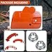 Chain Brake Clutch Cover Assembly Compatible with Husqvarna 435 440 E II Chainsaw 135 140, Includes Snap Clips and Bar Nuts, Replaces 501388203 536329204 501388201