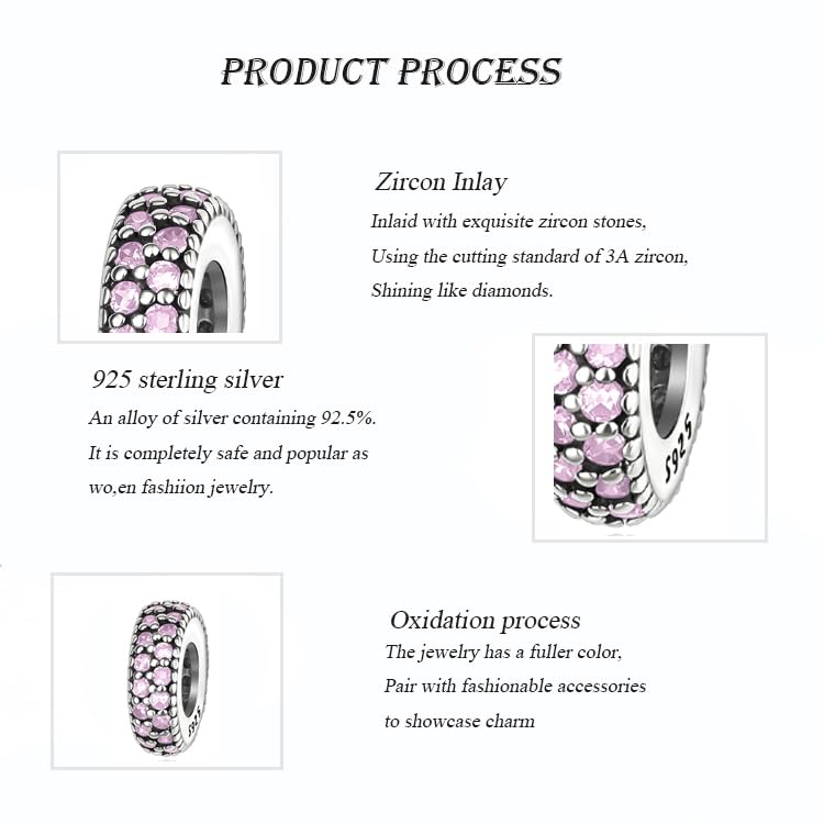 Image of ARTCHARM Clasp Love Safety Chain Charm - Authentic 925 Sterling Silver Heart Beads - Fit European Style Bracelet